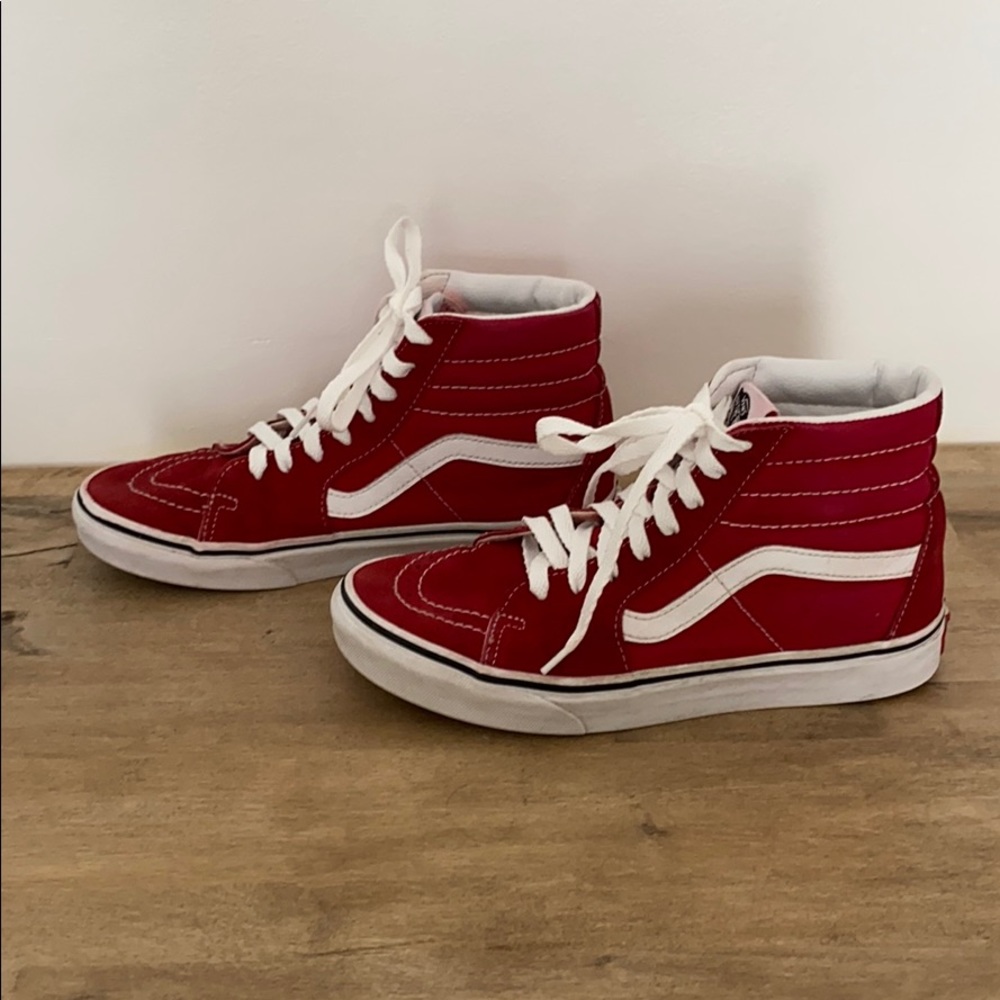 Red Hightop Vans